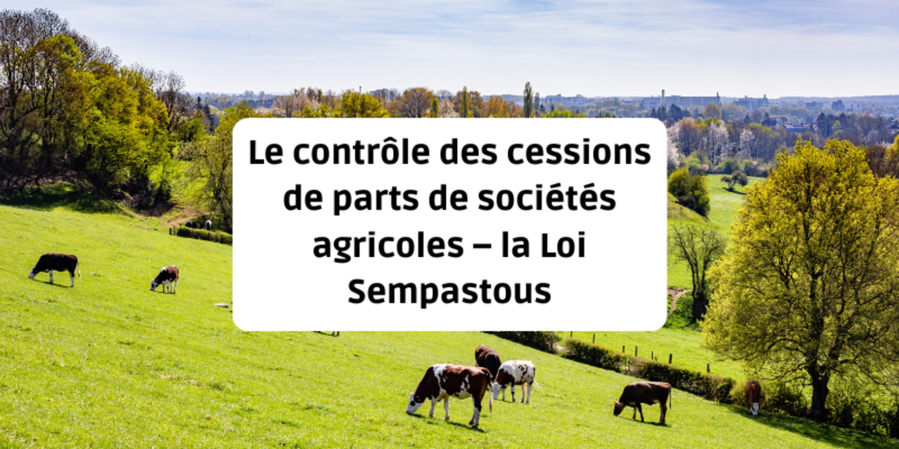 Controlling the transfer of shares in agricultural companies - the Sempastous Law