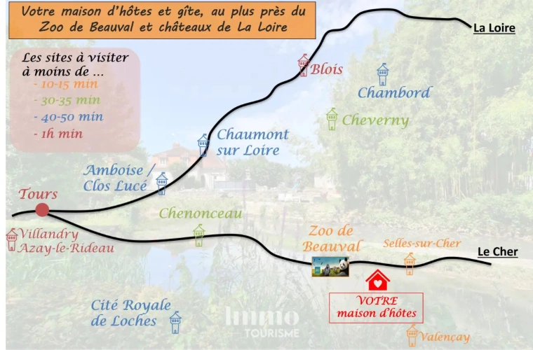 Photos 14 - Équestre - Propriété avec gîte et chambres d’hôtes aux portes du Zoo de Beauval