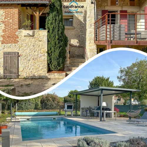 Photos 1 - Prestige - Dpt Lot et Garonne (47), à vendre MONTAYRAL propriete P7 de 125 m² - Terrain de 1 106 m²