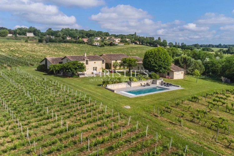 Photos 1 - Viticole - Deux maisons en pierre entièrement rénovées avec dépendances et petit vignoble à 15 min de Saint-Emilion