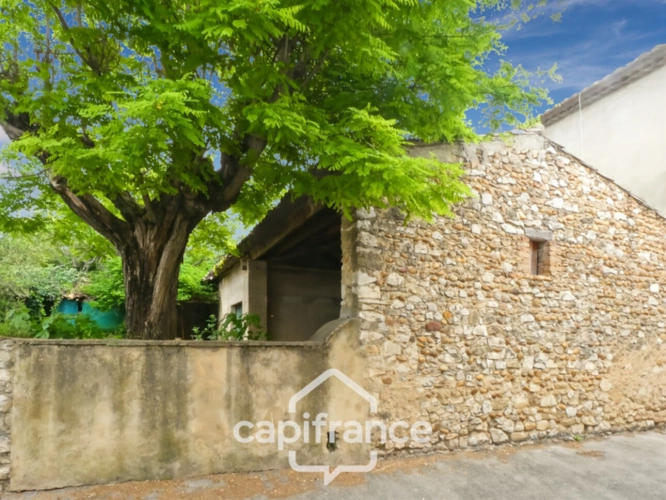 Photos 1 - Touristique - Grange à vendre 1 pièces SAINT GENIES DE COMOLAS (30)- terrain 122m²