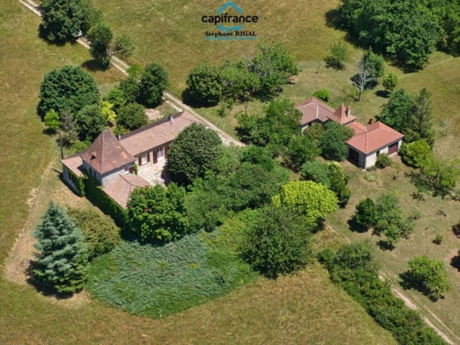 Photos 2 - Équestre - Propriete à vendre 5 pièces MAUROUX (46) Maison de 140m2 habitables, dépendance de 90m2 sur 6ha de terrain