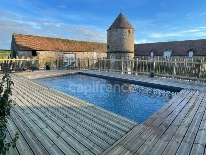 Photos 21 - Équestre - À VENDRE - HESDIN L'ABBÉ - CORPS DE FERME RÉNOVÉ - DOMAINE EQUESTRE - CAPACITÉ DE L'ENSEMBLE 468 M2 - HABITATION PRINCIPALE 8 PIÈCES - GARAGE - PISCINE 32 M2 - TERRAIN CLOS - DÉPENDANCES