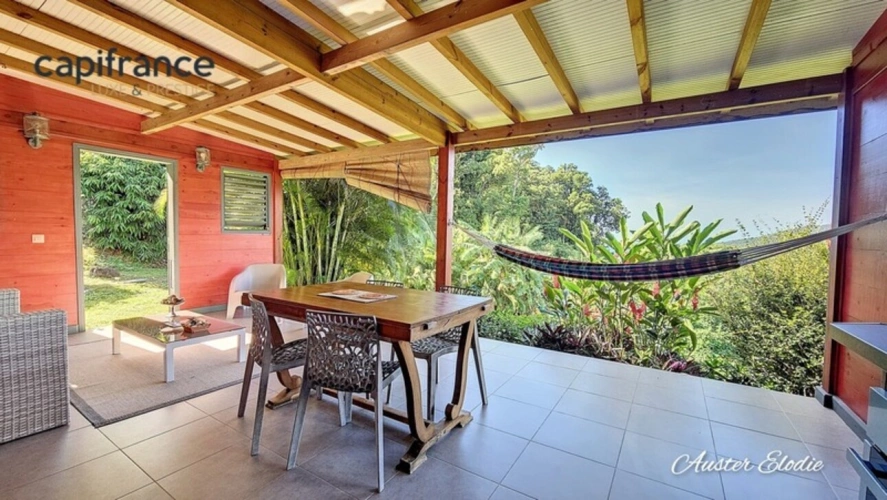 Photos 2 - Touristique - Propriété de 3 villas T3 avec piscine un T3 et deux T1 vue imprenable montagne et Mer des Caraïbes