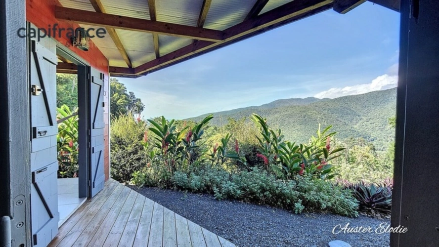 Photos 10 - Touristique - Propriété de 3 villas T3 avec piscine un T3 et deux T1 vue imprenable montagne et Mer des Caraïbes