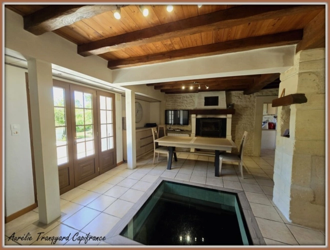 Photos 12 - Prestige - Propriété d'exception à vendre 7 pièces BRIZAMBOURG (17) avec vie de plain-pied, terrain de tennis, piscine- TERRAIN DE + 14300m² AVEC ETANG