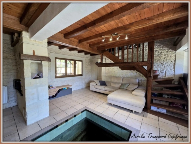 Photos 13 - Prestige - Propriété d'exception à vendre 7 pièces BRIZAMBOURG (17) avec vie de plain-pied, terrain de tennis, piscine- TERRAIN DE + 14300m² AVEC ETANG