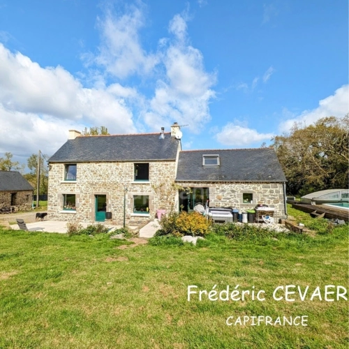 Photos 1 - Prestige - Dpt Finistère (29), à vendre HANVEC propriété avec Maison principale de 150 m², piscine et deux grandes dépendances