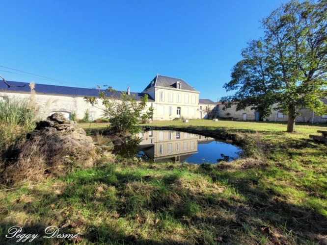 Photos 1 - Prestige - Propriété à vendre 14 pièces SAINT JEAN D'ANGELY (17) - Ancien domaine viticole, Bâti de 940 m2, Maison de maître, Dépendances