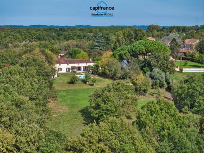 Photos 2 - Prestige - Propriete à vendre 9 pièces MONTAYRAL (47) 190m2 habitables sur terrain de 6689m2 avec piscine