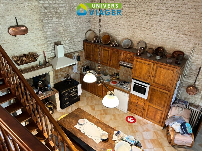 Photos 4 - Prestige - Ferme du 19°siècle avec grande salle de reception et ses dépendances en viager libre ou achat classique