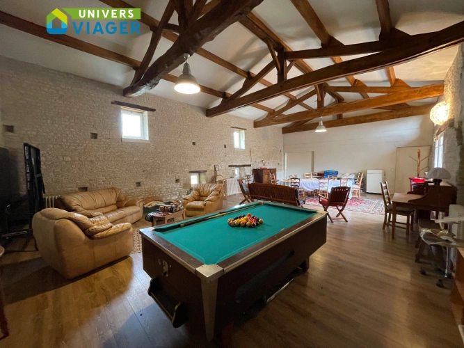 Photos 6 - Prestige - Ferme du 19°siècle avec grande salle de reception et ses dépendances en viager libre ou achat classique