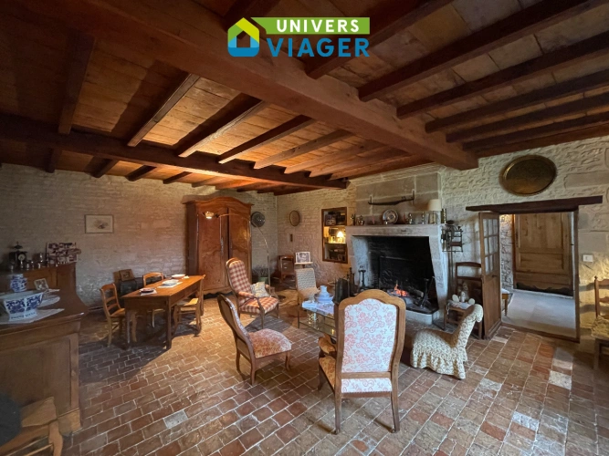 Photos 9 - Prestige - Ferme du 19°siècle avec grande salle de reception et ses dépendances en viager libre ou achat classique