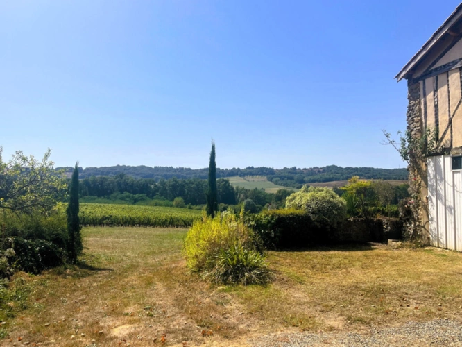 Photos 3 - Prestige - RISCLE et AIRE SUR L ADOUR proche, en COTEAUX, VUE DOMINANTE, sans voisin, PROPRIETE XIXs  cosy, sur 1 ha, sans travaux