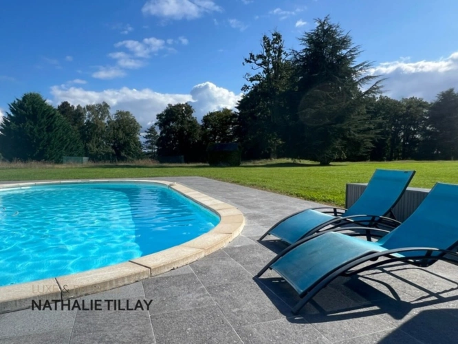Photos 6 - Prestige - Orléans, demeure de prestige, propriete à vendre, chateau 440 m², piscine, tennis, maison d'amis 85 m², dépendances potentiel aménageable , parc paysagé et arboré 4 ha