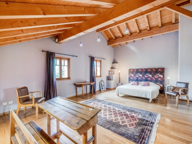 Photos 9 - Prestige - Propriété à vendre 7 pièces SAINT PAUL EN CHABLAIS (74) Corps de ferme magnifique avec 270 m2 habitables vue Dent d'Oche