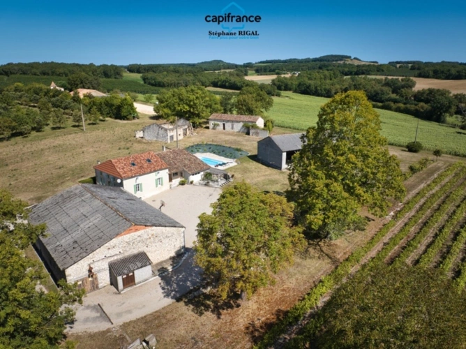 Photos 1 - Prestige - Maison à vendre 6 pièces et dépendances proche de MONFLANQUIN (47) sur 2,6ha de terrain