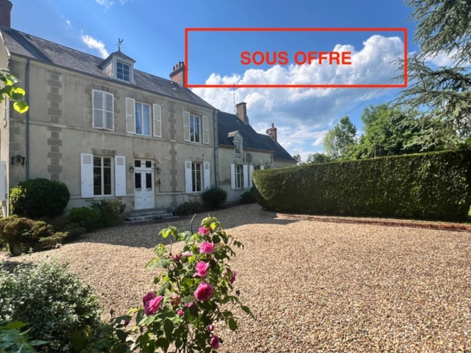 Photos 1 - Prestigious - VITRY AUX LOGES, à vendre superbe Propriété du XIXème de plus de 300 m2, maison d'amis indépendante