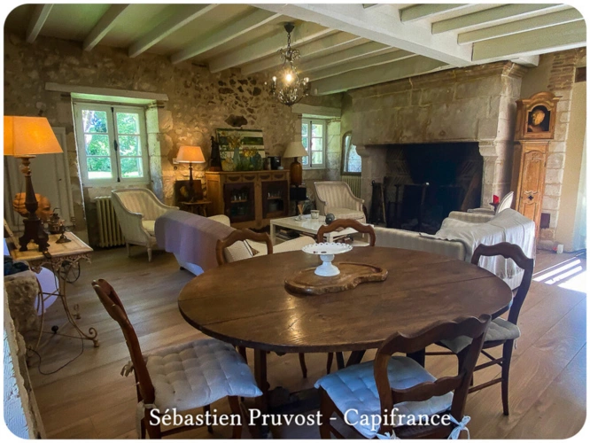 Photos 20 - Touristique - Propriete à vendre 6 pièces proche de BERGERAC (24), Logis, Gîte et dépendances, droit d'eau, étang, Terrain 12000m2