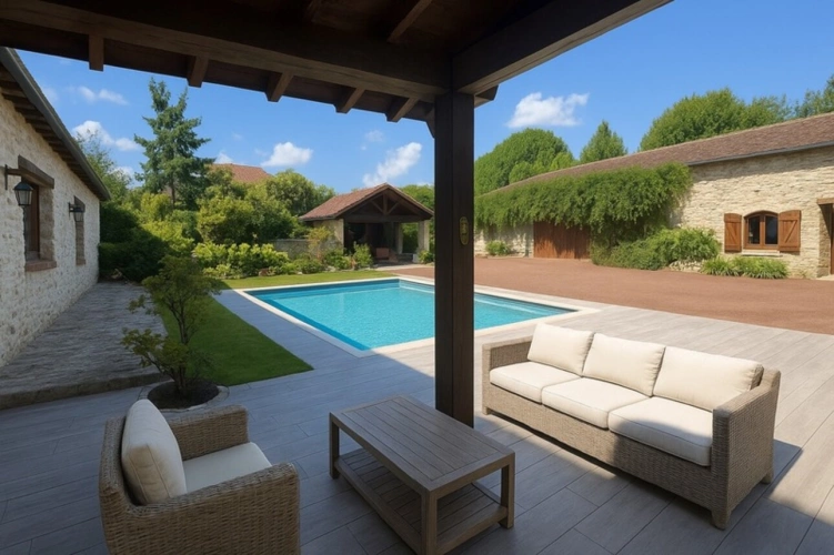 Photos 1 - Touristique - Propriete à vendre 7 pièces JOUY MAUVOISIN (78) - dépendance - garage - parcelle 2500 m²