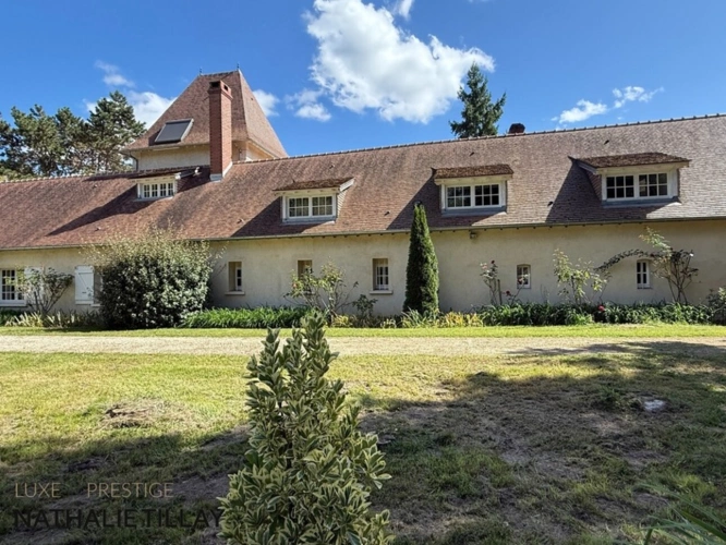 Photos 16 - Prestige - Plateau de Sologne, propriété d'agrément a vendre : Parc de 33 ha, piscine, tennis, biotope Solognot: bois, foret , prairies , étangs , petite chasse et peche. Proche Orleans