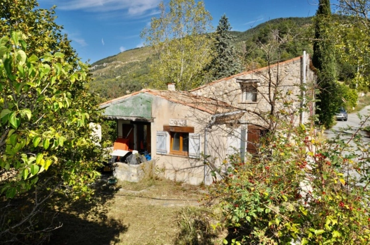 Photos 12 - Touristique - Dpt Alpes Maritimes (06), à vendre ASCROS Propriété en pierres 12 pièces 2 maisons 7,5 hectares Vue montagnes