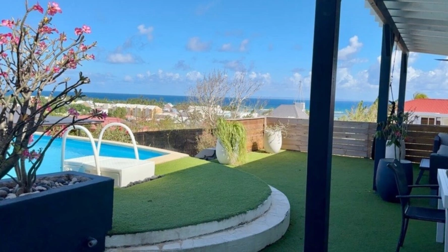 Photos 5 - Prestige - EN EXCLUSIVITE - A VENDRE - PROPRIETE D'EXCEPTION AVEC VUE MER IMPRENABLE & STUDIO ATTENANT - SAINTE ANNE