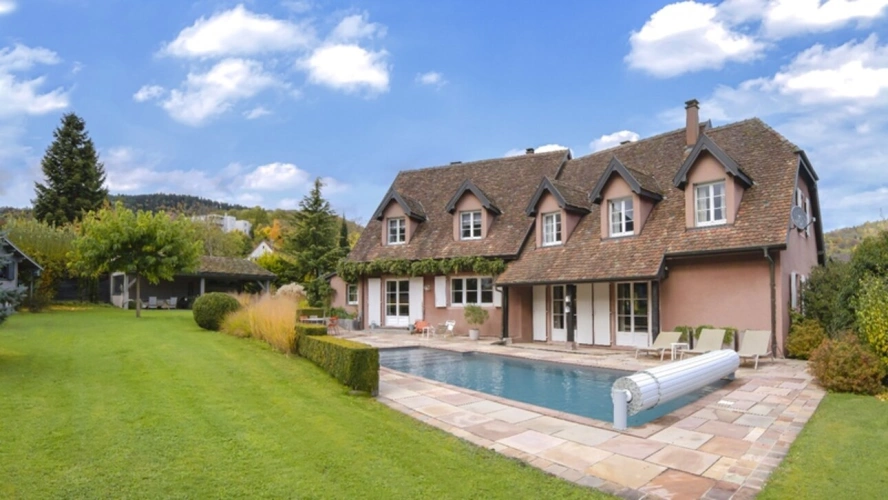 Photos 1 - Prestige - Propriété à vendre 11 pièces 6 chambres à coucher , piscine à BITSCHWILLER LES THANN (68)