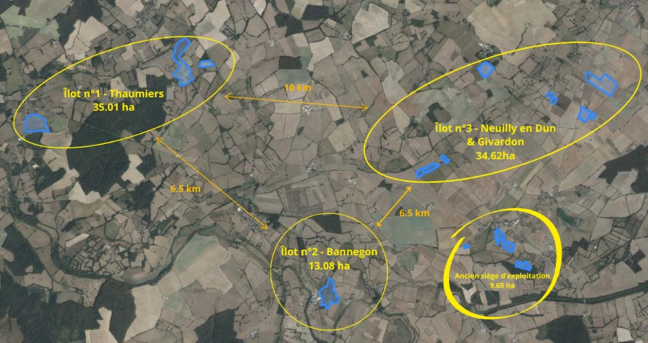 Photos 1 - Foncière - Terres agricoles à vendre dans le Cher   82 ha libres en exc