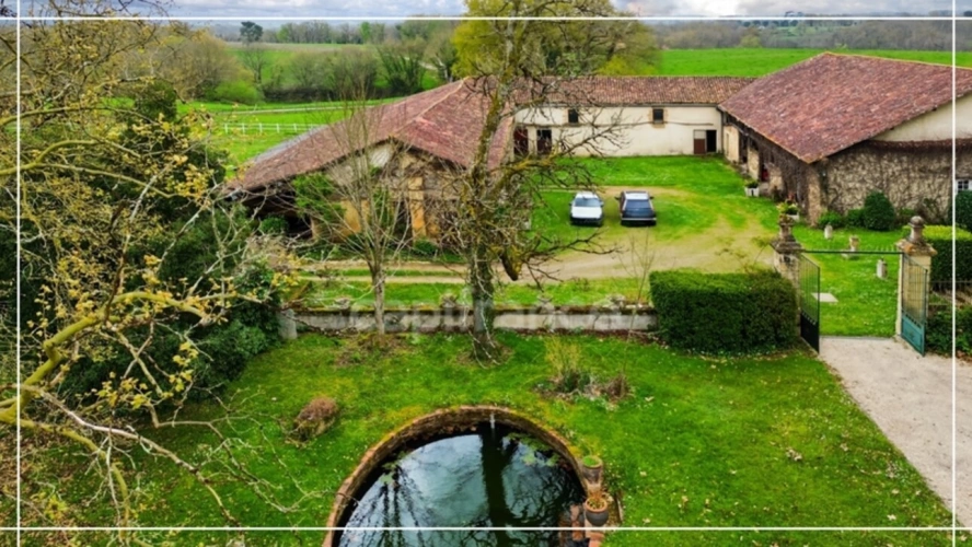 Photos 6 - Prestige - Dpt (32) NOGARO proche, ELEGANTE MAISON DE NOTABLES, économique, du XIXs 600M2, parc séculaire, dépendances en U, 11 ha, sans travaux