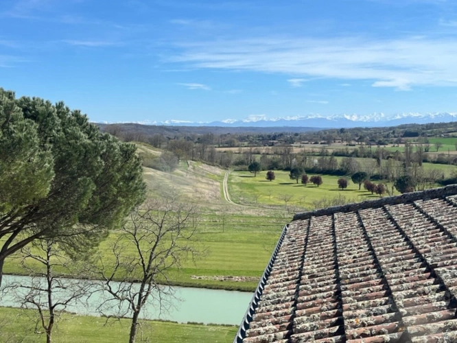 Photos 13 - Prestigious - Elegant 19th century CHATEAU on 70 ha, PANORAMIC VIEW OF THE PYRENEES, at the end of a driveway, Tou