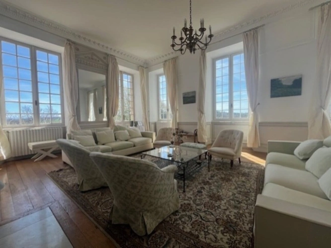 Photos 17 - Prestigious - Elegant 19th century CHATEAU on 70 ha, PANORAMIC VIEW OF THE PYRENEES, at the end of a driveway, Tou