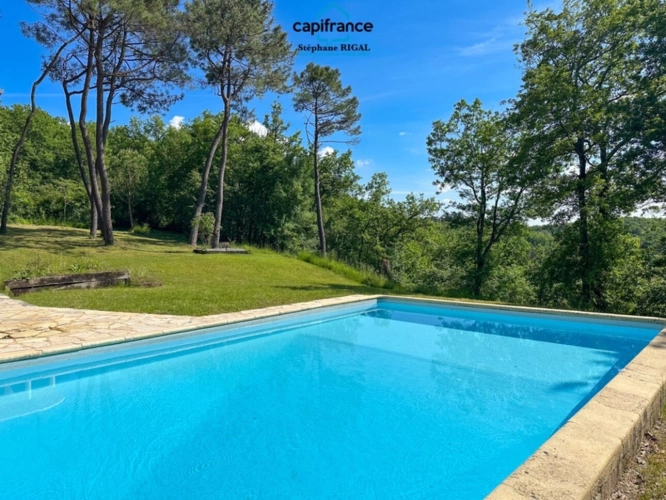 Photos 4 - Prestige - Dpt Lot et Garonne (47), à vendre FUMEL propriété en pierre P7 sur un terrain de 4ha de terrain