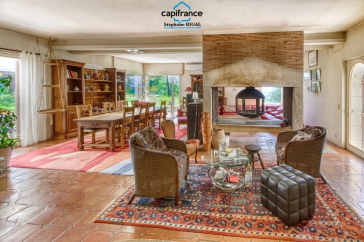 Photos 7 - Prestige - Dpt Lot et Garonne (47), à vendre FUMEL propriété en pierre P7 sur un terrain de 4ha de terrain