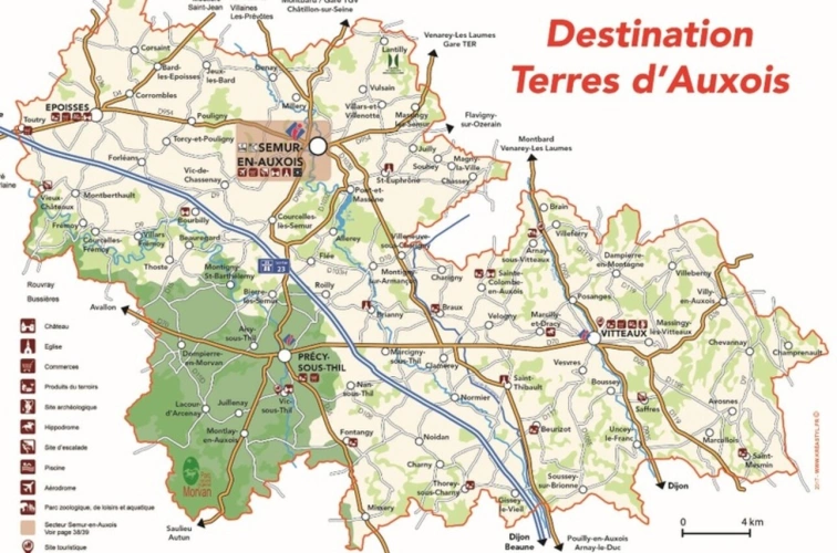 Photos 9 - Touristique - " PROPOSITION MODULAIRE 2"        Propriété à vendre 9 pièces + Ateliers +Hangars et Terrain attenant de 1499 m2 COURCELLES LES SEMUR (21)