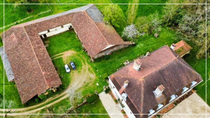 Photos 9 - Prestige - Dpt (32) NOGARO proche, ELEGANTE MAISON DE NOTABLES, économique, du XIXs 600M2, parc séculaire, dépendances en U, 11 ha, sans travaux