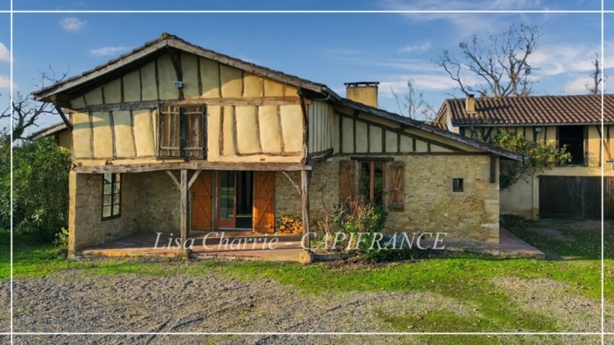 Photos 3 - Touristique - Propriete gasconne DEUX MAISONS 10 pièces de 324 m2 habitables sur 3159 m2 de terrain proche de NOGARO (32)