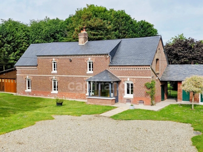 Photos 1 - Touristique - À VENDRE BEAU POTENTIEL POUR CET ANCIEN CORPS DE FERME AVEC GÎTE de 227m² LE MESNIL-RÉAUME (76)