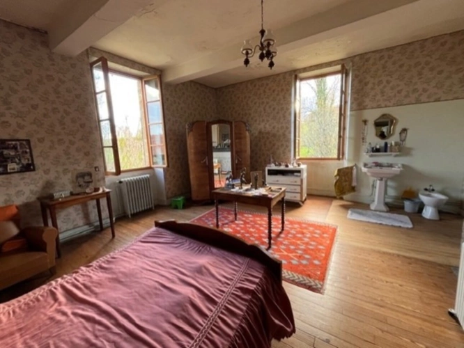 Photos 9 - Équestre - MARCIAC et PLAISANCE(32), AUTHENTIQUE et ELEGANTE PROPRIETE GASCONNE, dans son jus, SANS VOISIN, VUE sur les coteaux 300m2, dependances 500m2, près de 8ha bois et terres