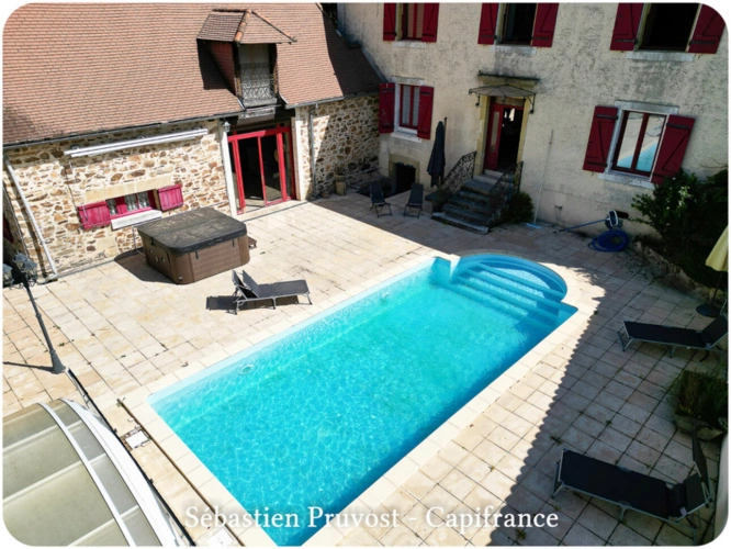 Photos 24 - Rural - Dpt Dordogne (24), à vendre 11 pièces proche Thiviers (24) propriété P11 325M2, terrain 22200m2, dépendance, piscine