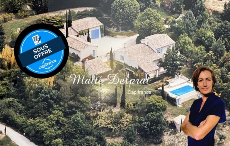 Photos 1 - Rurale - À vendre – Maison d’architecte– Drôme Provençale – 4 chambres avec piscine et jardin paysager