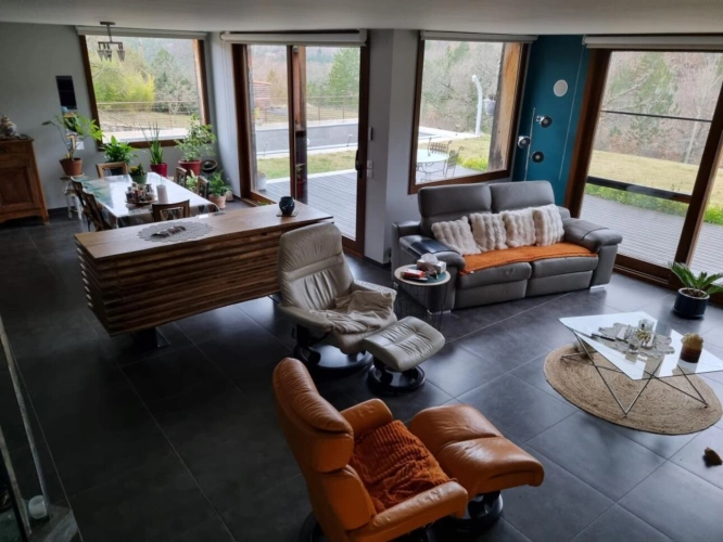 Photos 7 - Rurale - Maison ossature bois avec piscine et étang