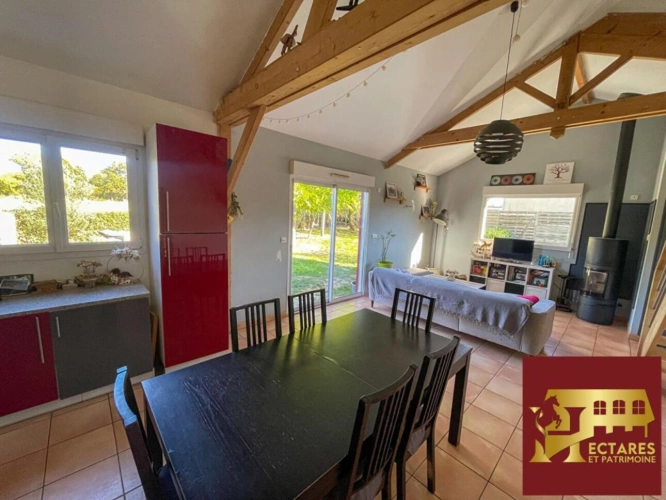 Photos 6 - Rurale - Maison ossature bois 100 m²  4 chambres  Piscine  Vue campagne