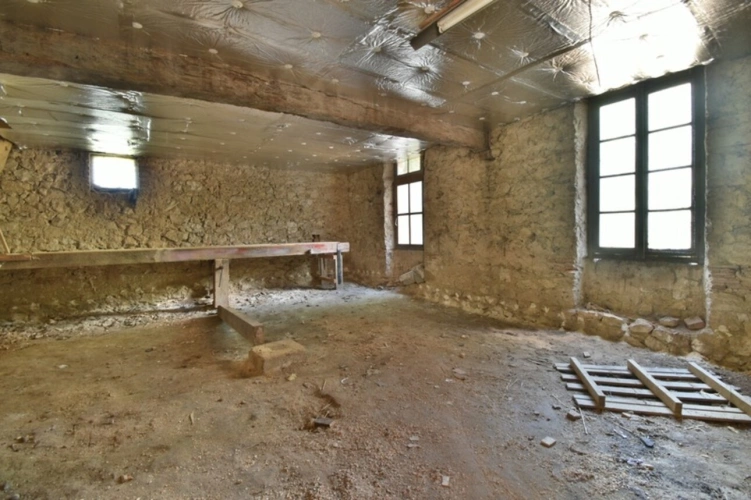 Photos 11 - Rurale - Dpt Lot et Garonne (47), à vendre DAMAZAN corps de ferme en pierres  275m2 maison, grange, maison de palefrenier