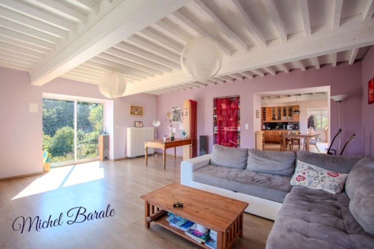 Photos 3 - Rurale - Ferme rénovée 205 m² – 6 chambres – terrain 16 000 m² – géothermie – vue – Montromant (69)