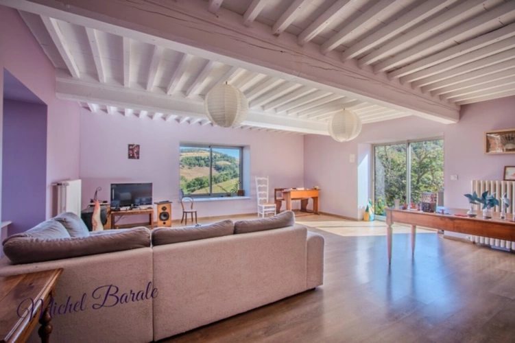 Photos 14 - Rurale - Ferme rénovée 205 m² – 6 chambres – terrain 16 000 m² – géothermie – vue – Montromant (69)