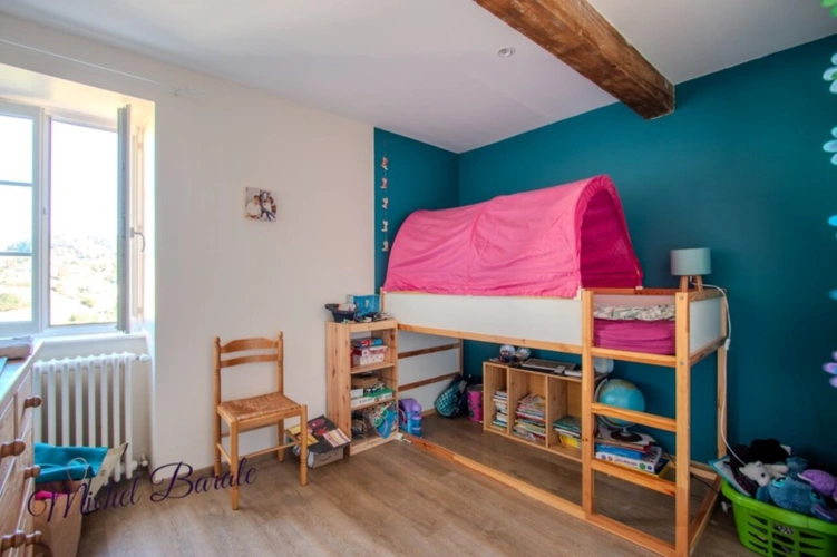 Photos 19 - Rurale - Ferme rénovée 205 m² – 6 chambres – terrain 16 000 m² – géothermie – vue – Montromant (69)