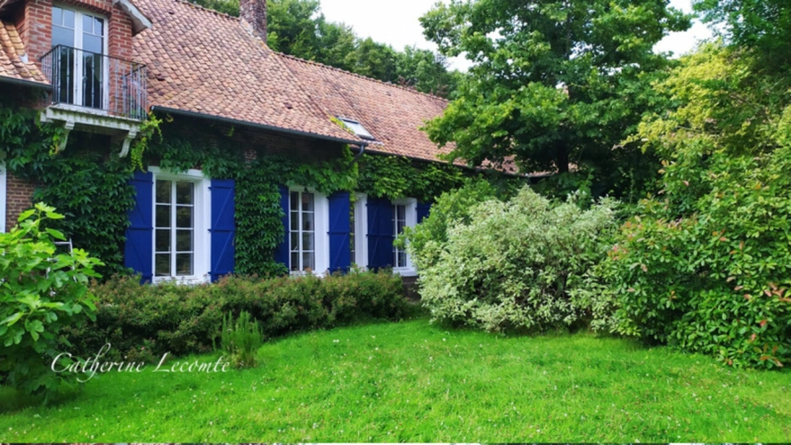 Photos 3 - Rurale - À VENDRE - SAMER - DOMAINE D'EXCEPTION - 381 M2 - ÉLÉGANTE DEMEURE DE CARACTERE SUR 3 HECTARES - 10 PIÈCES - VIE SEMI PLAIN-PIED - GÎTE ET DÉPENDANCES