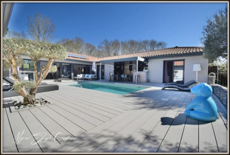 Photos 24 - Prestige - VILLA D'ARCHITECTE DE PLAIN-PIED de 200 m² à vendre 5 pièces SOUSTONS (40) à 500 m du lac