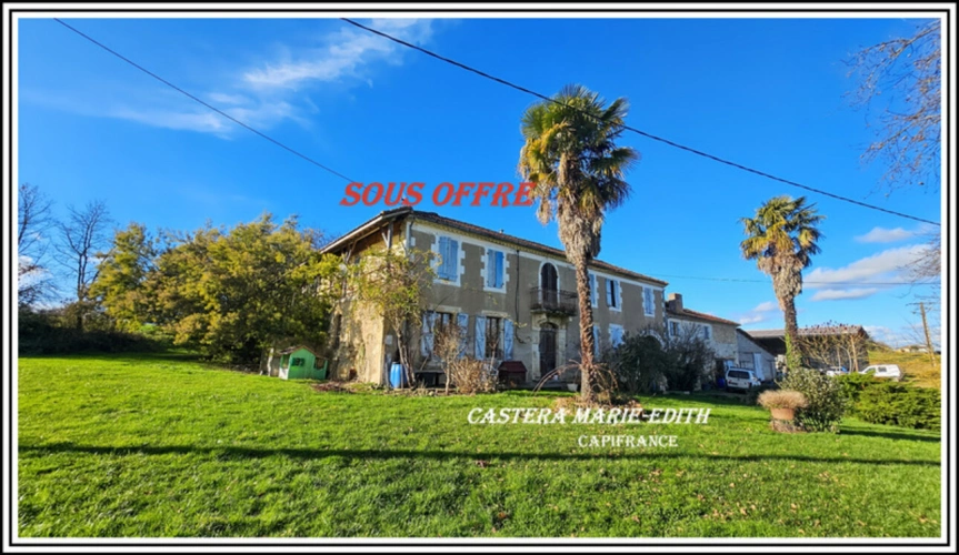 Photos 1 - Rurale - Propriete AVEC CORPS DE FERME - 159 M² Habitables -7 pièces et plus - Proche VIC FEZENSAC (32)